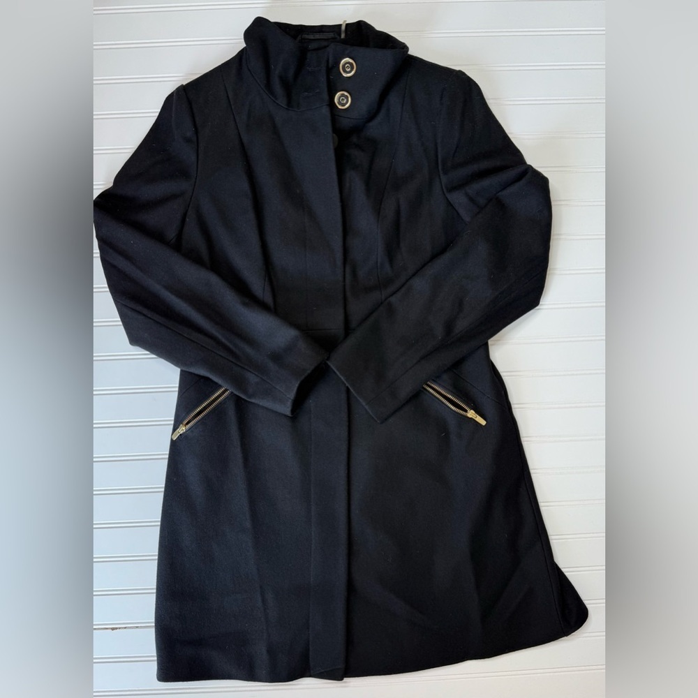 Via Spiga Wool Blend Coat Black Women’s Medium

Chest 19
Length 36